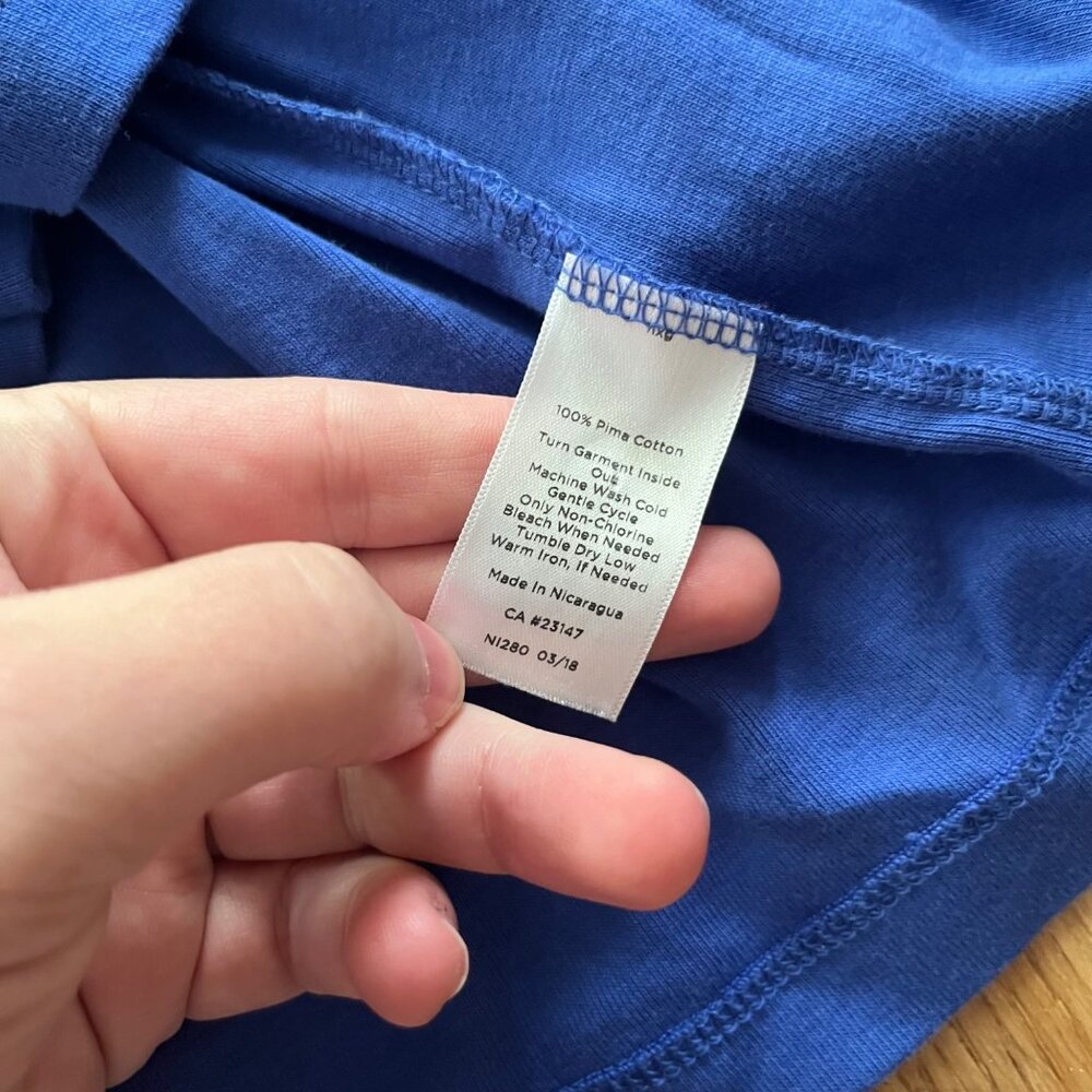 Talbots The Talbots Tee Basic Long Sleeve Top Blu… - image 6